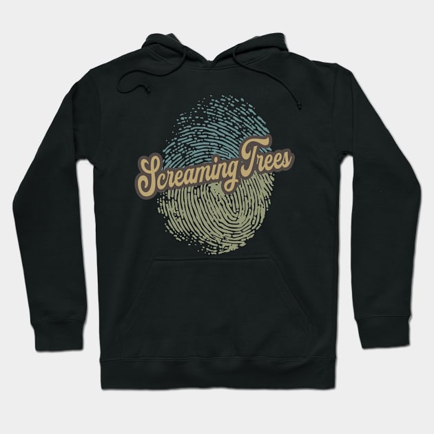 Screaming Trees Fingerprint Hoodie by anotherquicksand